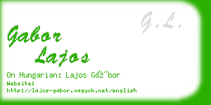 gabor lajos business card